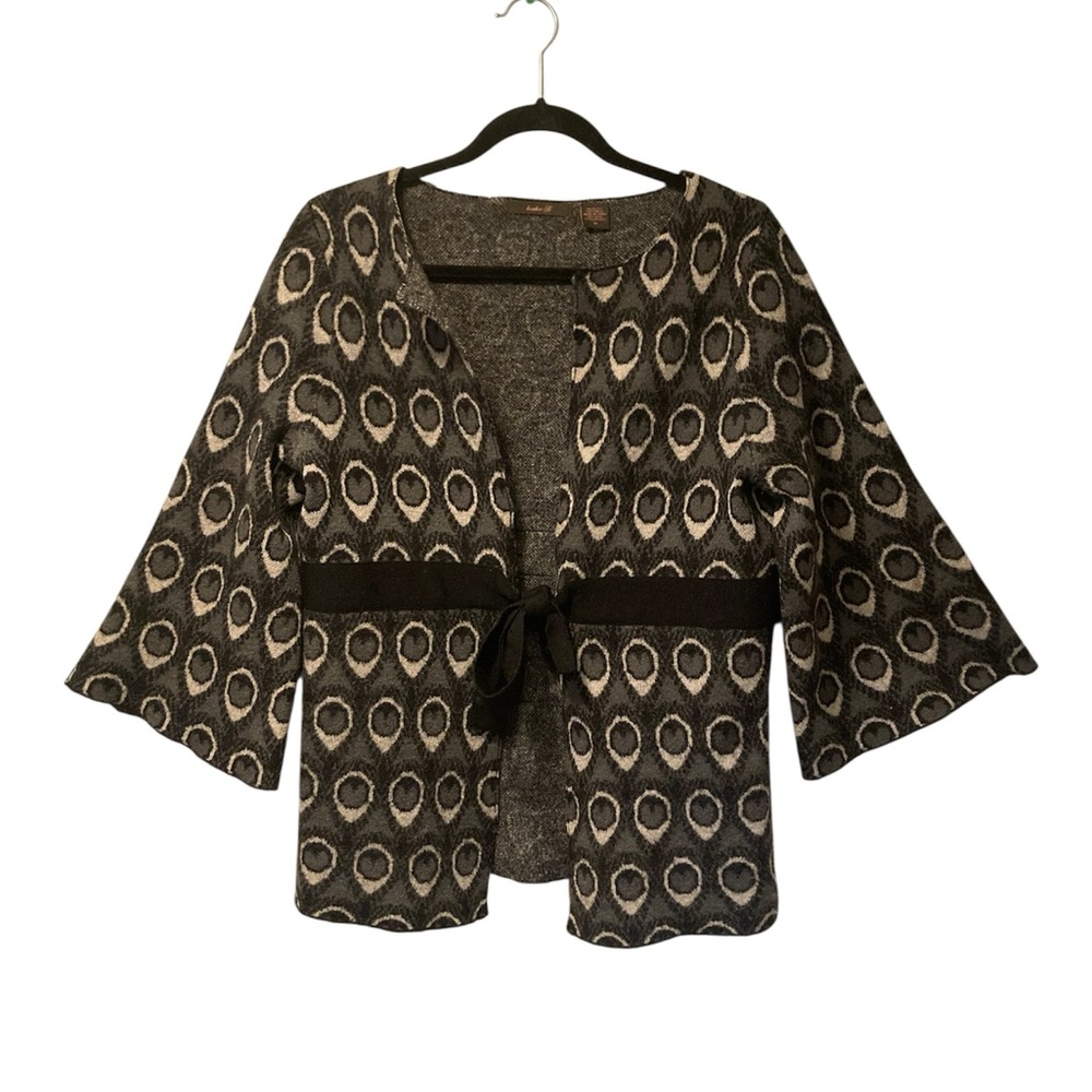 Heather B Gray Wool cardigan